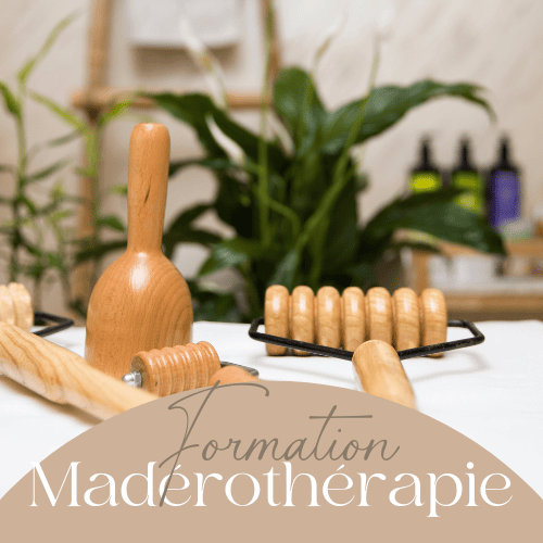 Formation Madérothérapie. Apprenez la technique de la madérothérapie pour offrir à vos clients des massages corporels remodelants et raffermissants, utilisant des instruments en bois pour des résultats visibles et naturels.